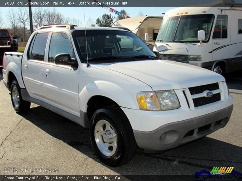 Oxford White / Medium Flint 2003 Ford Explorer Sport Trac XLT 4x4