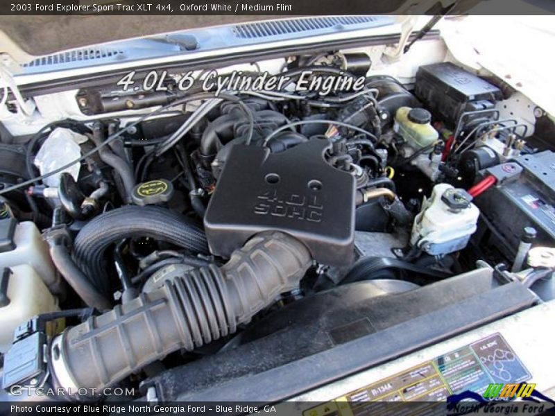 Oxford White / Medium Flint 2003 Ford Explorer Sport Trac XLT 4x4