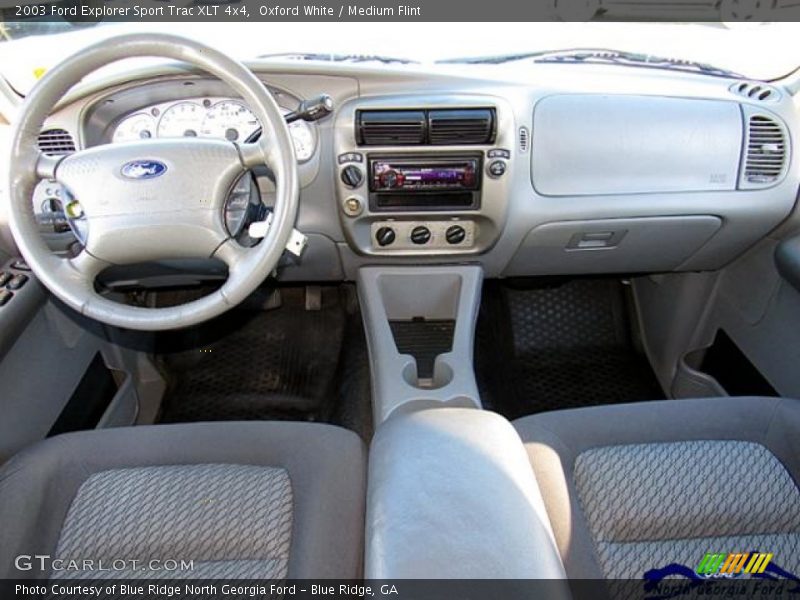 Oxford White / Medium Flint 2003 Ford Explorer Sport Trac XLT 4x4