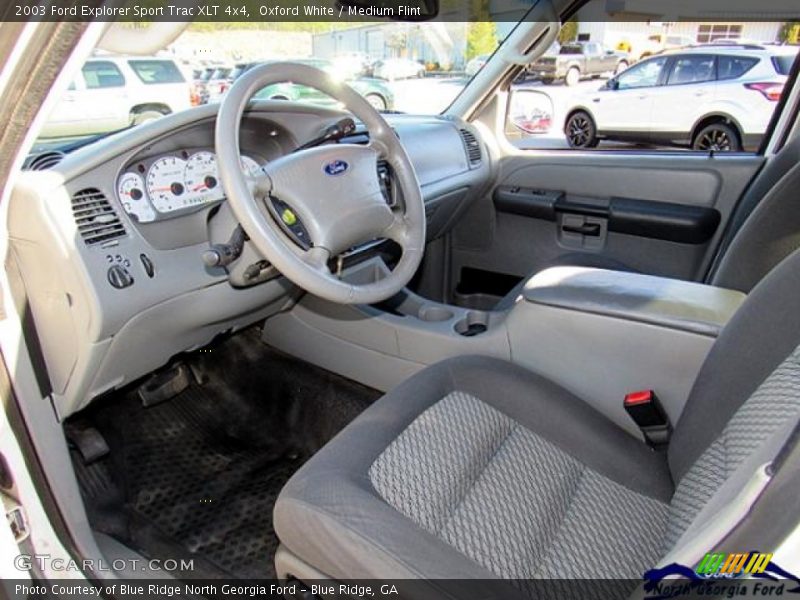 Oxford White / Medium Flint 2003 Ford Explorer Sport Trac XLT 4x4