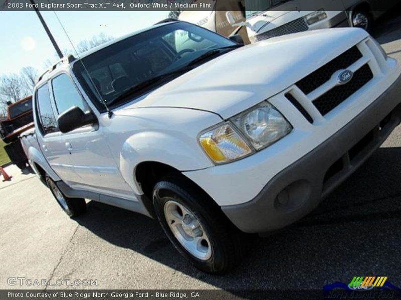 Oxford White / Medium Flint 2003 Ford Explorer Sport Trac XLT 4x4
