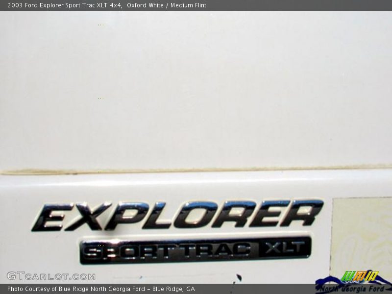 Oxford White / Medium Flint 2003 Ford Explorer Sport Trac XLT 4x4
