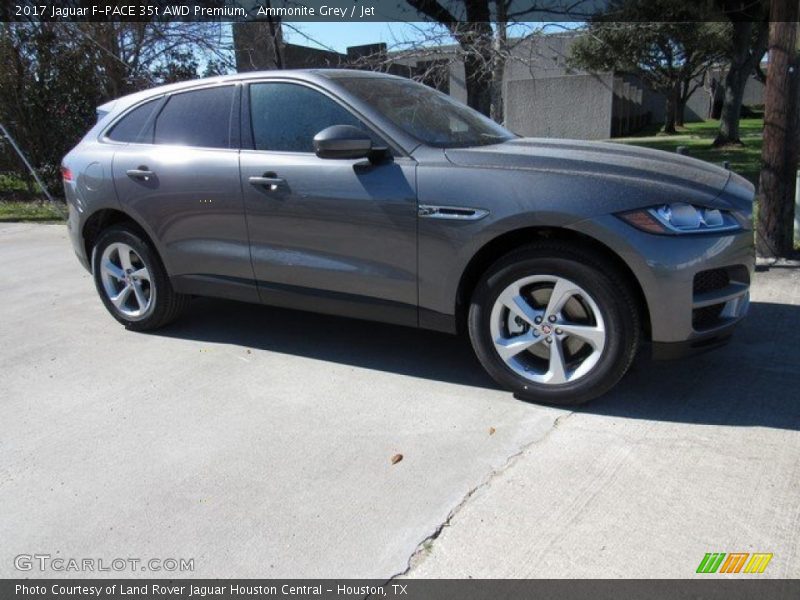 Ammonite Grey / Jet 2017 Jaguar F-PACE 35t AWD Premium