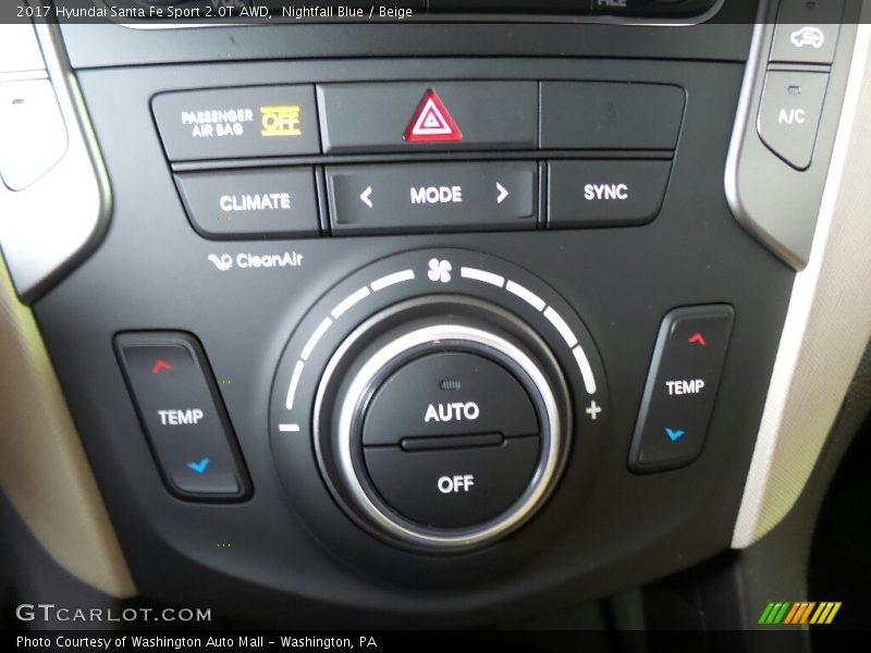 Nightfall Blue / Beige 2017 Hyundai Santa Fe Sport 2.0T AWD