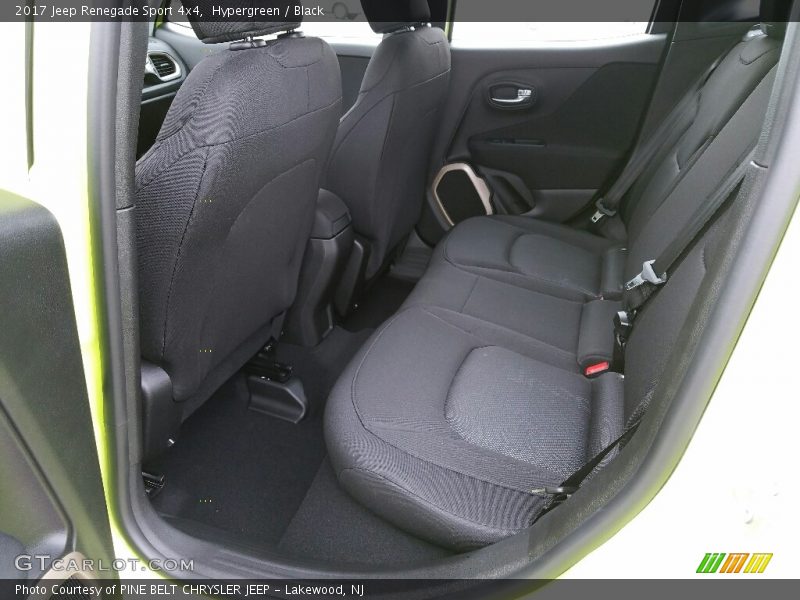 Rear Seat of 2017 Renegade Sport 4x4