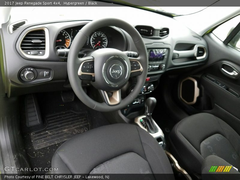 Front Seat of 2017 Renegade Sport 4x4