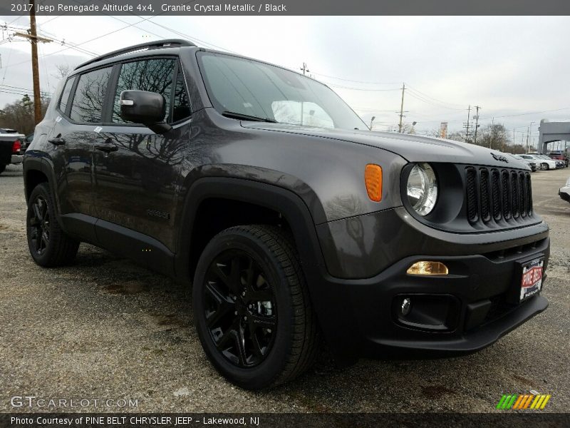 Granite Crystal Metallic / Black 2017 Jeep Renegade Altitude 4x4