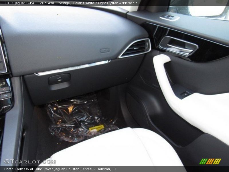 Polaris White / Light Oyster w/Pistachio 2017 Jaguar F-PACE 20d AWD Prestige