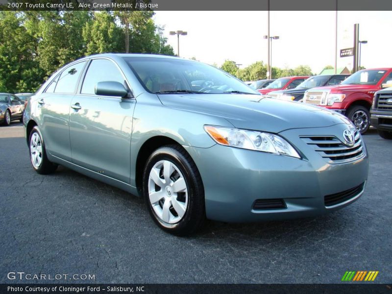 Aloe Green Metallic / Bisque 2007 Toyota Camry LE