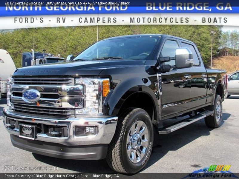 Shadow Black / Black 2017 Ford F250 Super Duty Lariat Crew Cab 4x4