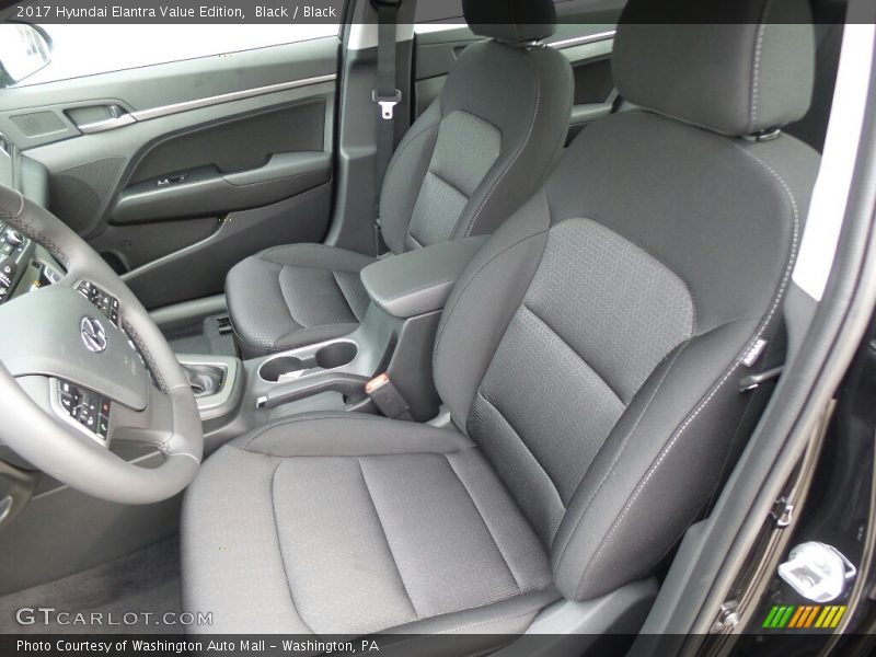 Black / Black 2017 Hyundai Elantra Value Edition