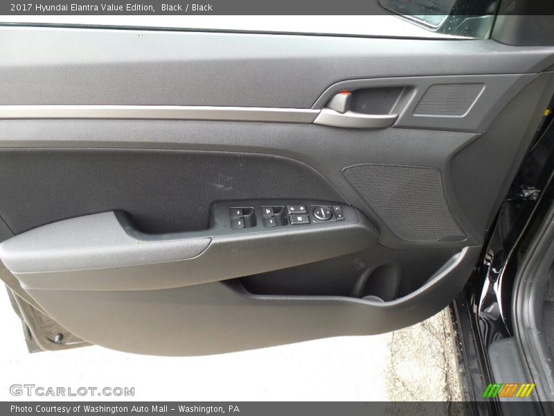 Black / Black 2017 Hyundai Elantra Value Edition