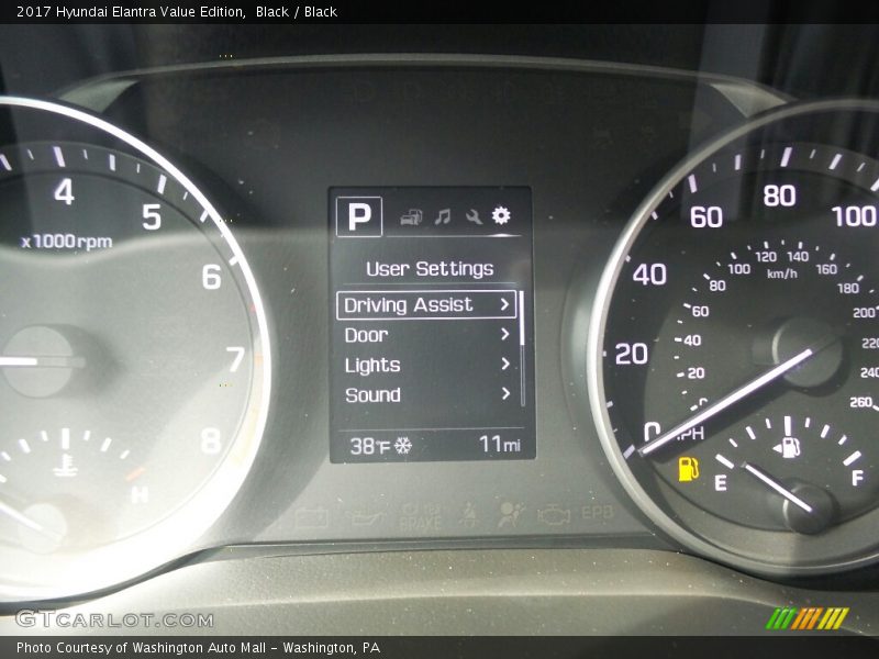 Black / Black 2017 Hyundai Elantra Value Edition