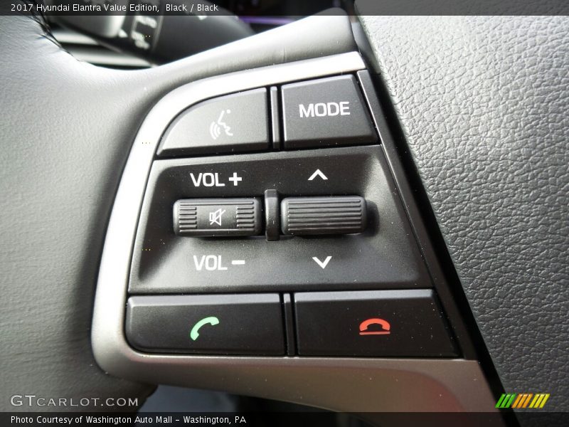 Black / Black 2017 Hyundai Elantra Value Edition