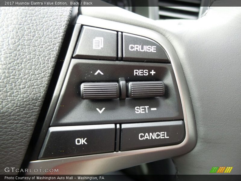 Black / Black 2017 Hyundai Elantra Value Edition