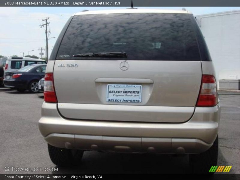Desert Silver Metallic / Java 2003 Mercedes-Benz ML 320 4Matic