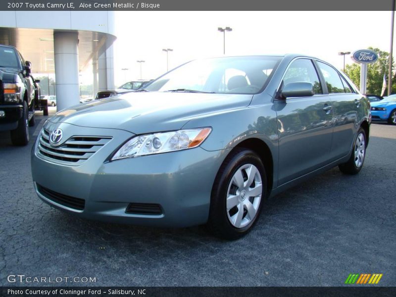 Aloe Green Metallic / Bisque 2007 Toyota Camry LE