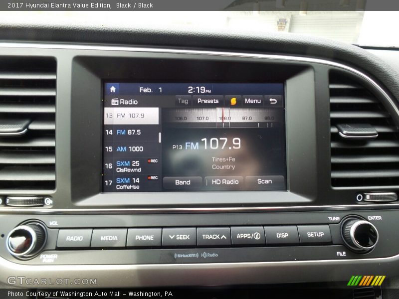 Black / Black 2017 Hyundai Elantra Value Edition