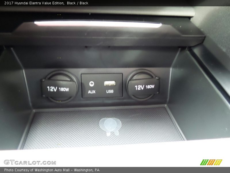 Black / Black 2017 Hyundai Elantra Value Edition