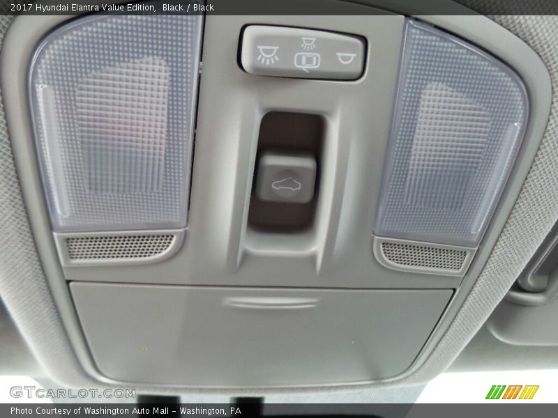 Black / Black 2017 Hyundai Elantra Value Edition