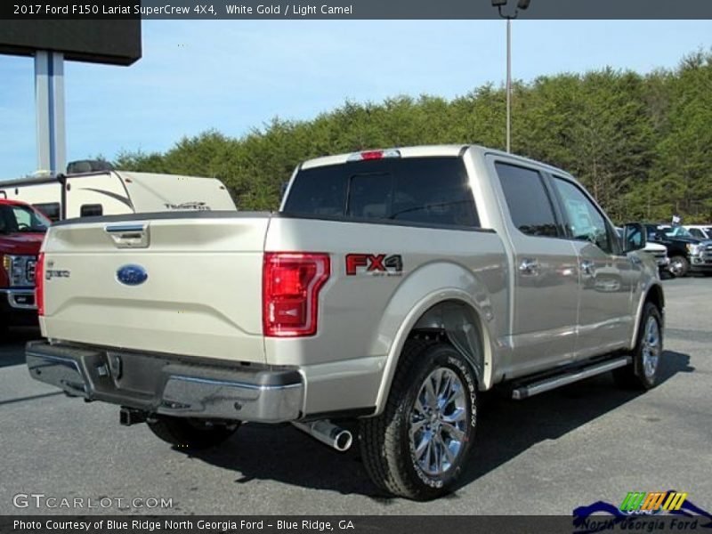 White Gold / Light Camel 2017 Ford F150 Lariat SuperCrew 4X4