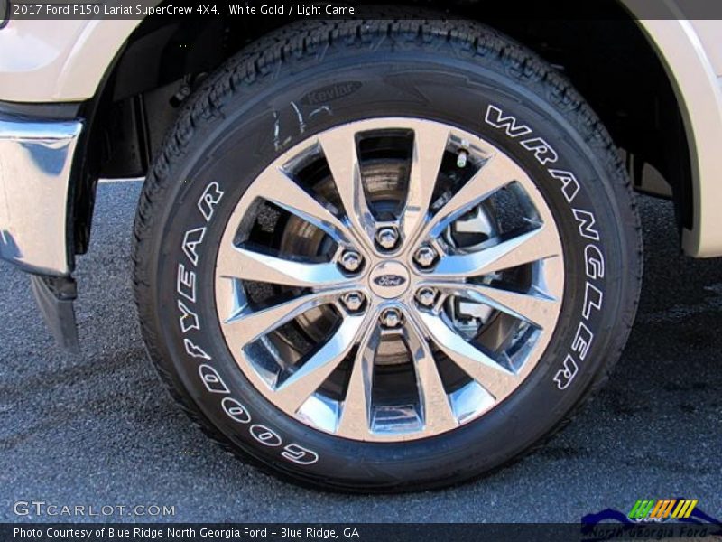 White Gold / Light Camel 2017 Ford F150 Lariat SuperCrew 4X4
