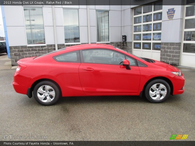 Rallye Red / Black 2013 Honda Civic LX Coupe