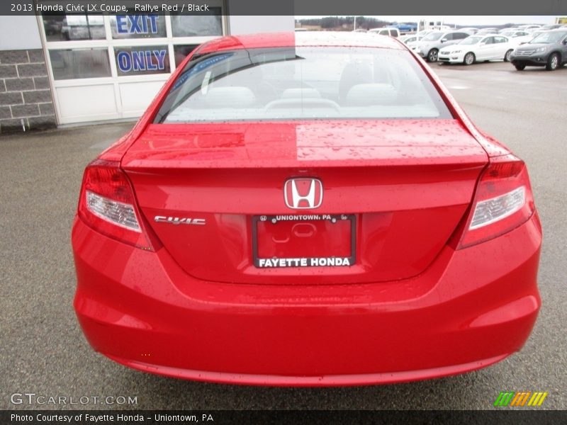 Rallye Red / Black 2013 Honda Civic LX Coupe