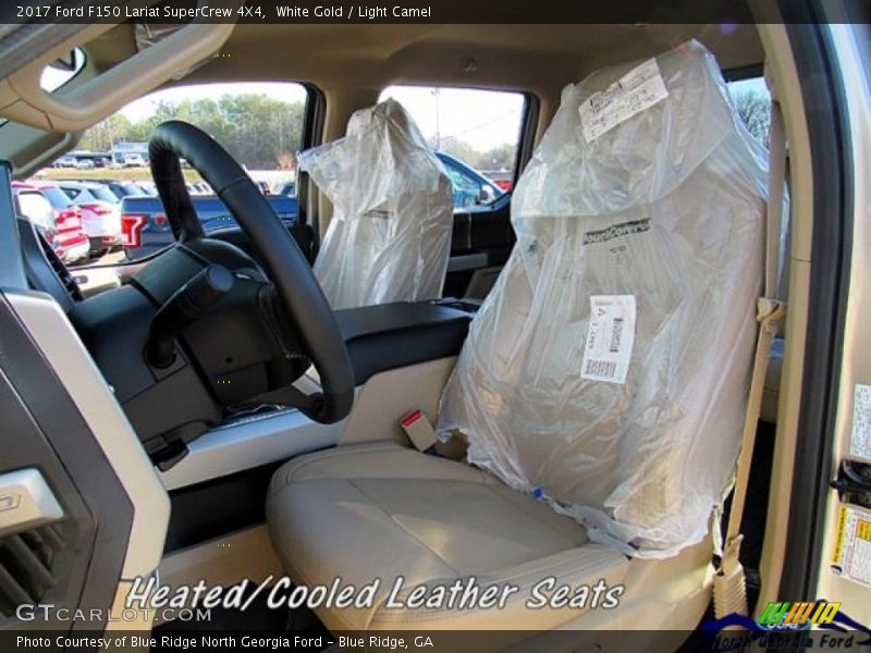 White Gold / Light Camel 2017 Ford F150 Lariat SuperCrew 4X4