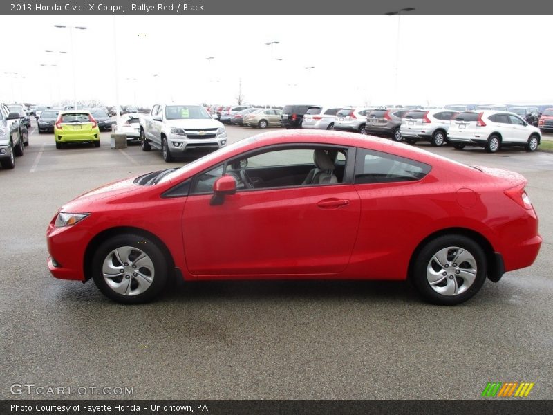 Rallye Red / Black 2013 Honda Civic LX Coupe