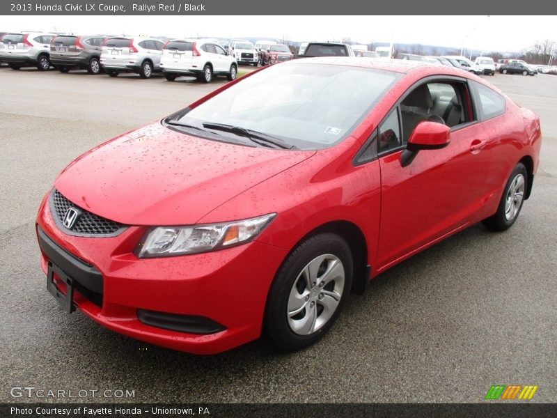Rallye Red / Black 2013 Honda Civic LX Coupe