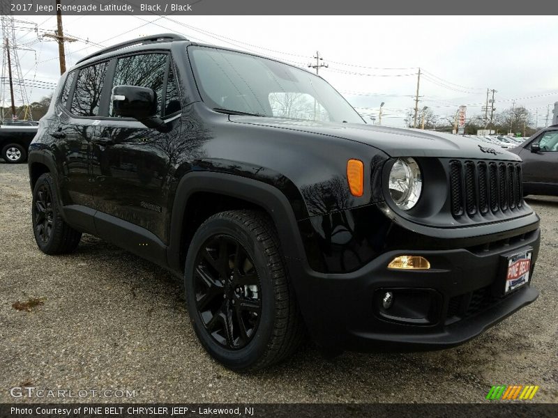Black / Black 2017 Jeep Renegade Latitude
