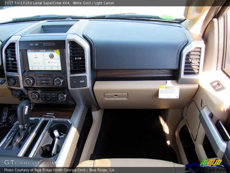 White Gold / Light Camel 2017 Ford F150 Lariat SuperCrew 4X4