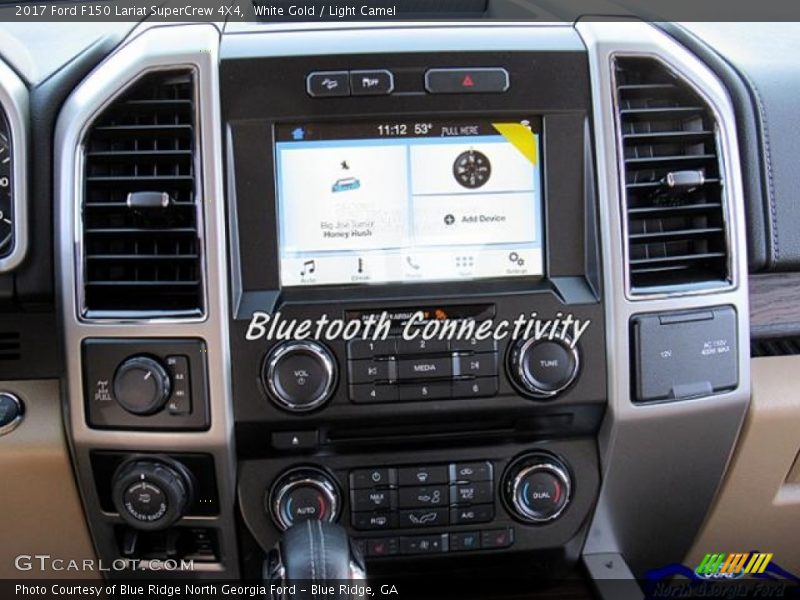 White Gold / Light Camel 2017 Ford F150 Lariat SuperCrew 4X4
