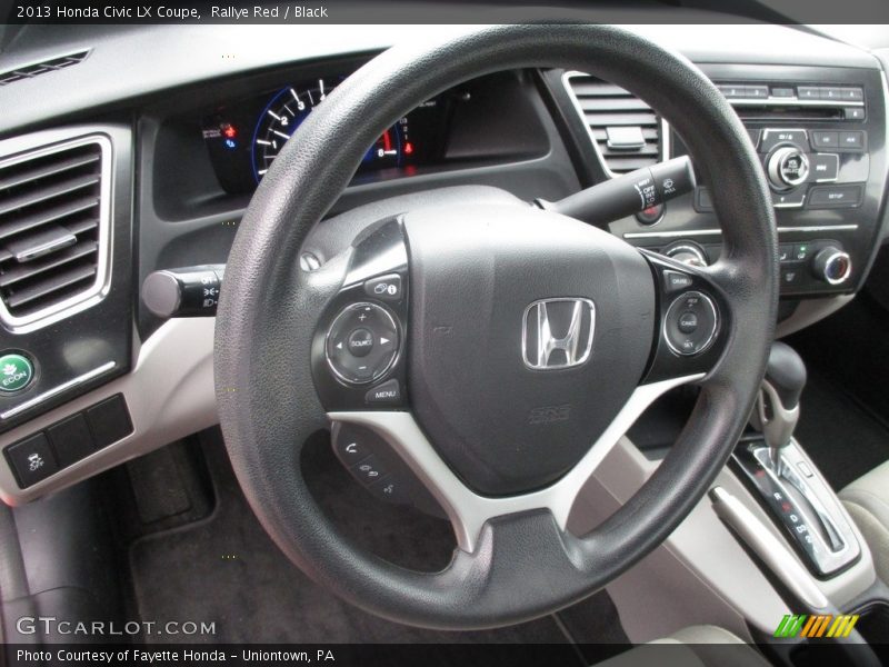 Rallye Red / Black 2013 Honda Civic LX Coupe