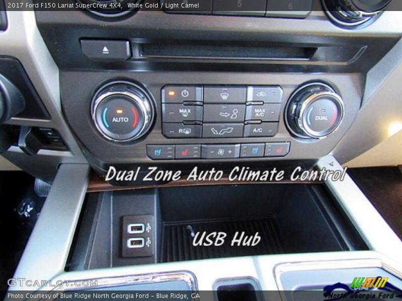 White Gold / Light Camel 2017 Ford F150 Lariat SuperCrew 4X4