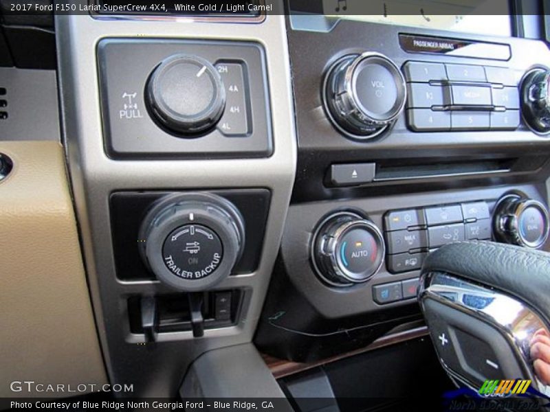 White Gold / Light Camel 2017 Ford F150 Lariat SuperCrew 4X4