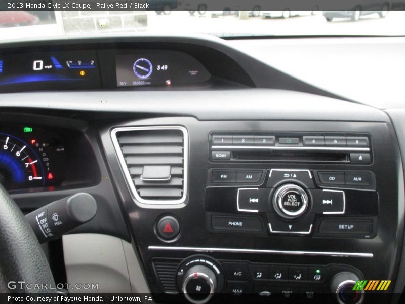 Rallye Red / Black 2013 Honda Civic LX Coupe