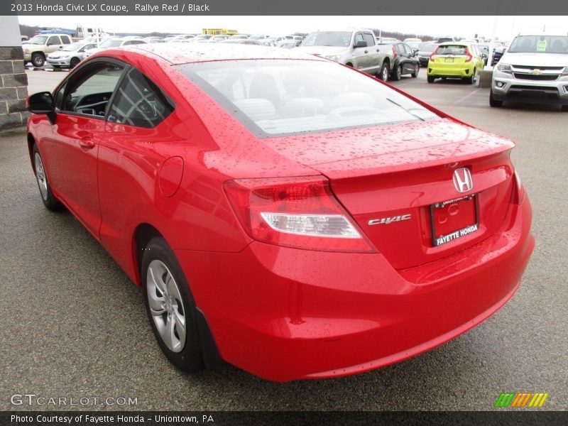 Rallye Red / Black 2013 Honda Civic LX Coupe