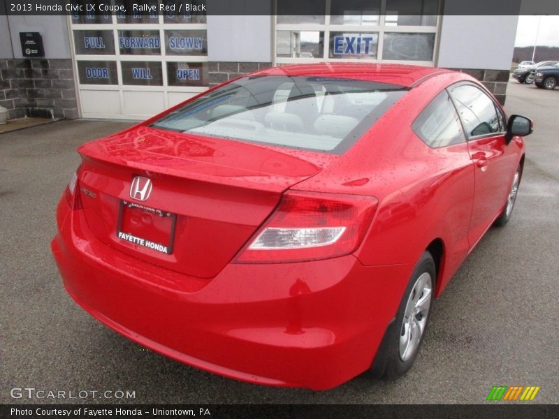 Rallye Red / Black 2013 Honda Civic LX Coupe