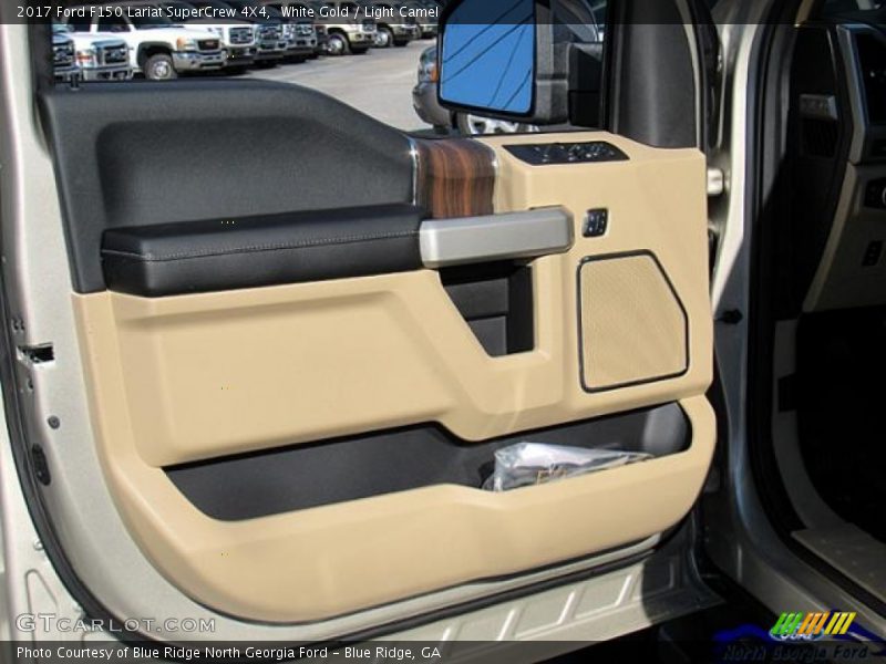 White Gold / Light Camel 2017 Ford F150 Lariat SuperCrew 4X4