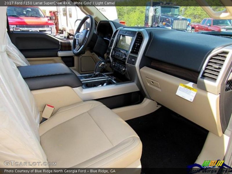 White Gold / Light Camel 2017 Ford F150 Lariat SuperCrew 4X4