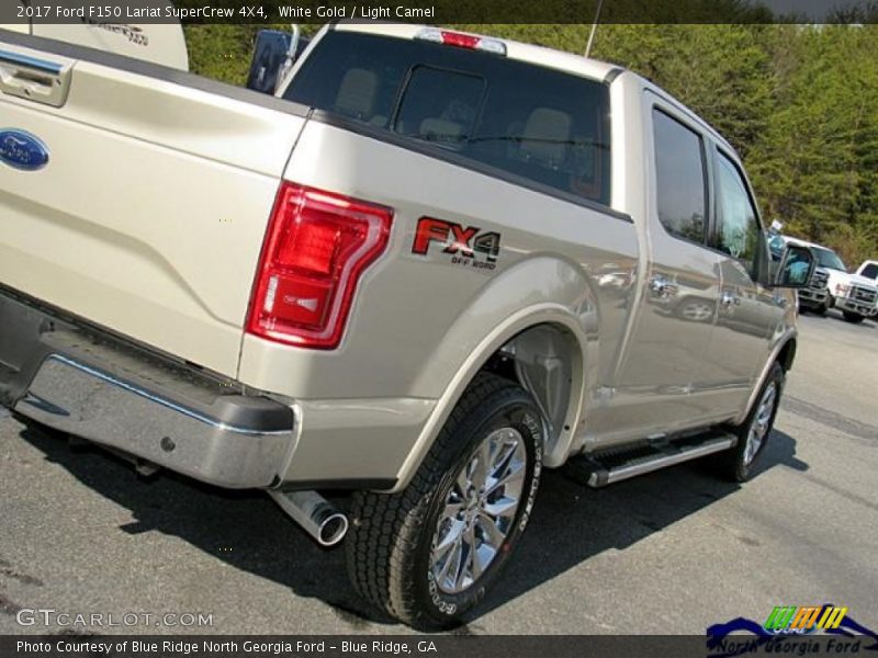 White Gold / Light Camel 2017 Ford F150 Lariat SuperCrew 4X4