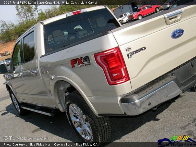 White Gold / Light Camel 2017 Ford F150 Lariat SuperCrew 4X4