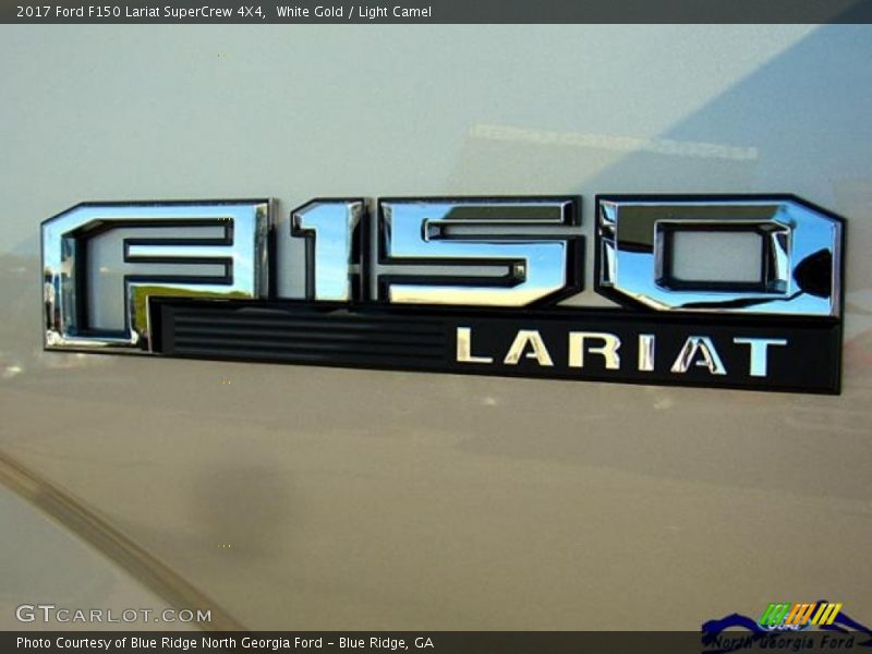 White Gold / Light Camel 2017 Ford F150 Lariat SuperCrew 4X4