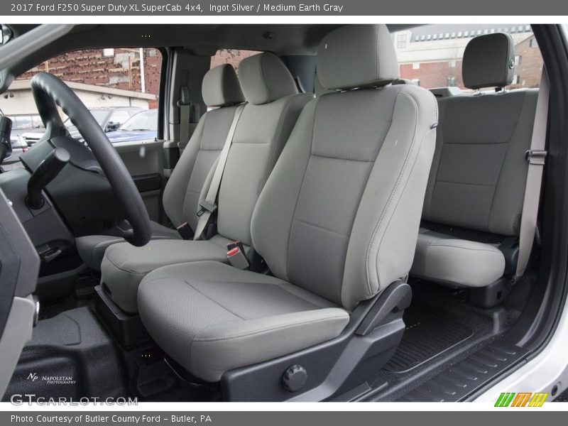 Ingot Silver / Medium Earth Gray 2017 Ford F250 Super Duty XL SuperCab 4x4