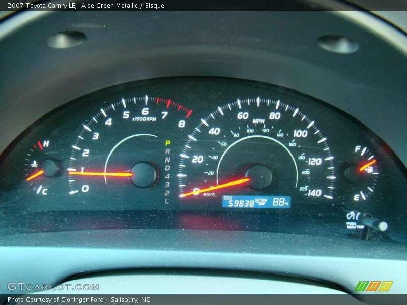 Aloe Green Metallic / Bisque 2007 Toyota Camry LE