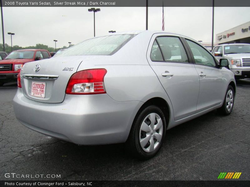 Silver Streak Mica / Dark Charcoal 2008 Toyota Yaris Sedan