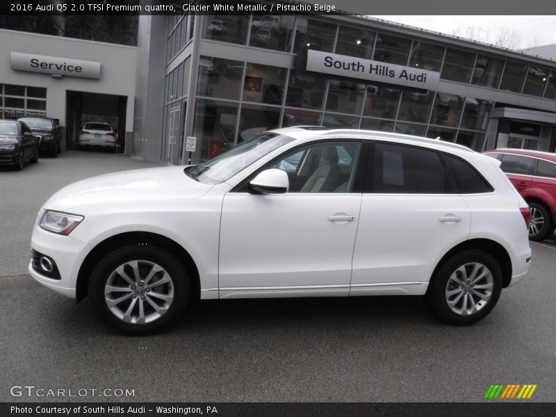 Glacier White Metallic / Pistachio Beige 2016 Audi Q5 2.0 TFSI Premium quattro
