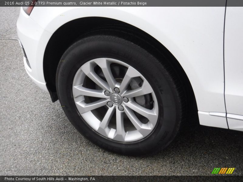 Glacier White Metallic / Pistachio Beige 2016 Audi Q5 2.0 TFSI Premium quattro